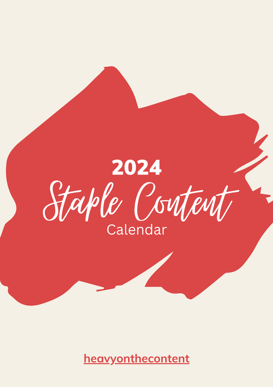 2024 Content Calendar